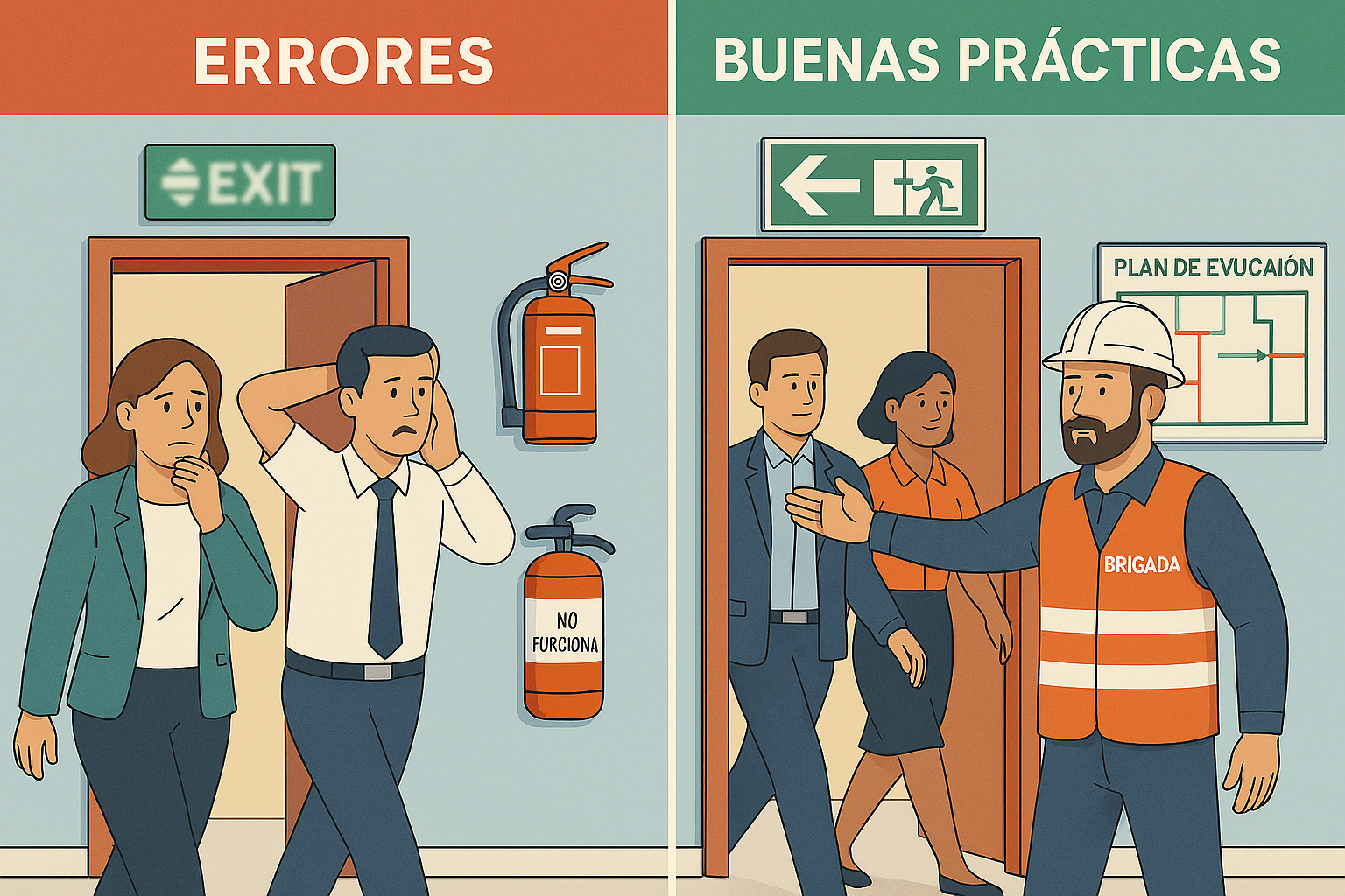 Errores comunes en planes de emergencia y buenas prácticas en empresas