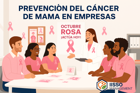 Prevención del cáncer de mama en empresas durante Octubre Rosa